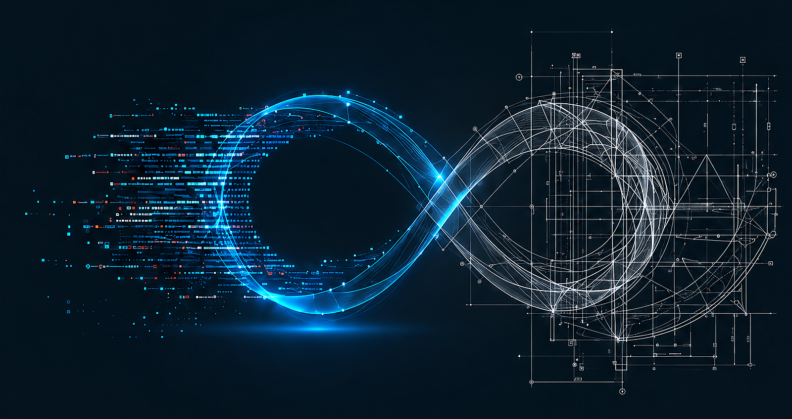 Abstrakte Verbindung von Software und technischer Planung